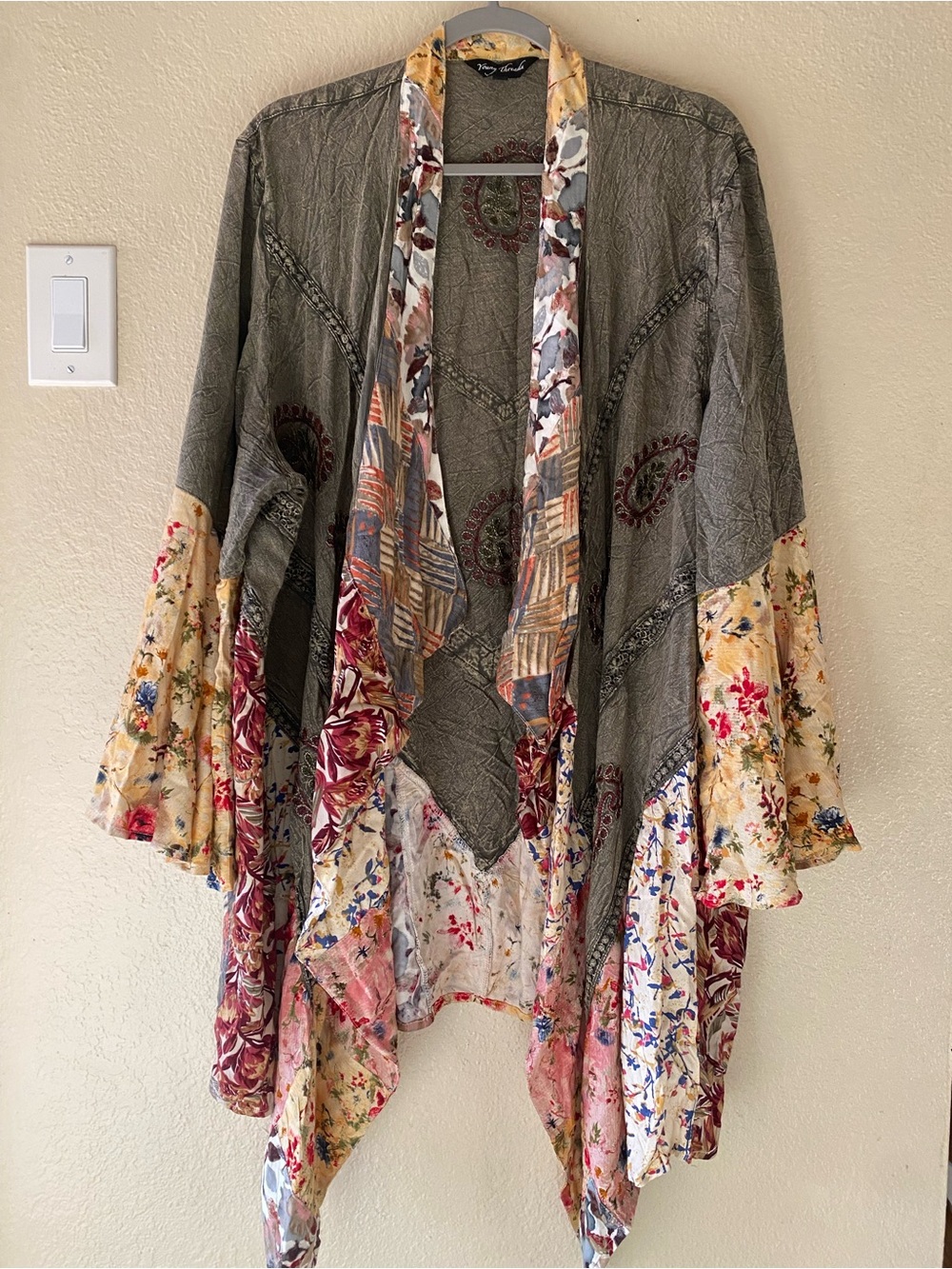 Young Threads Boho Embroidered Cardigan